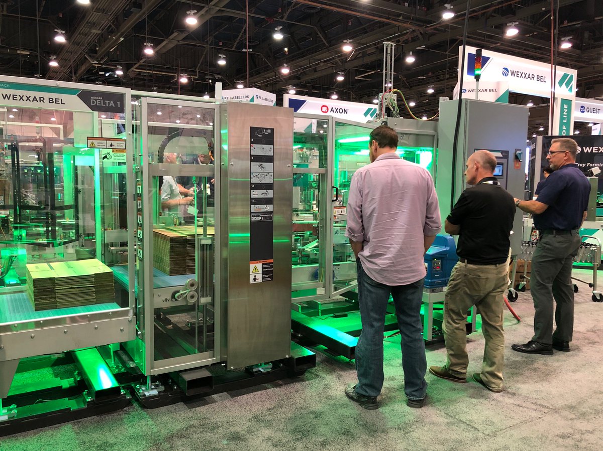 Wexxar_BEL's tweet photo. Come see our DELTA 1 with the Auto Adjust package and new MXM system at #PACKEXPOLasVegas in booth #C-2824! Witness how easy case loading is with the self-indexing feature of the DELTA 1. #ProMachatPack #Wexxar https://t.co/nW5Nnndb98
