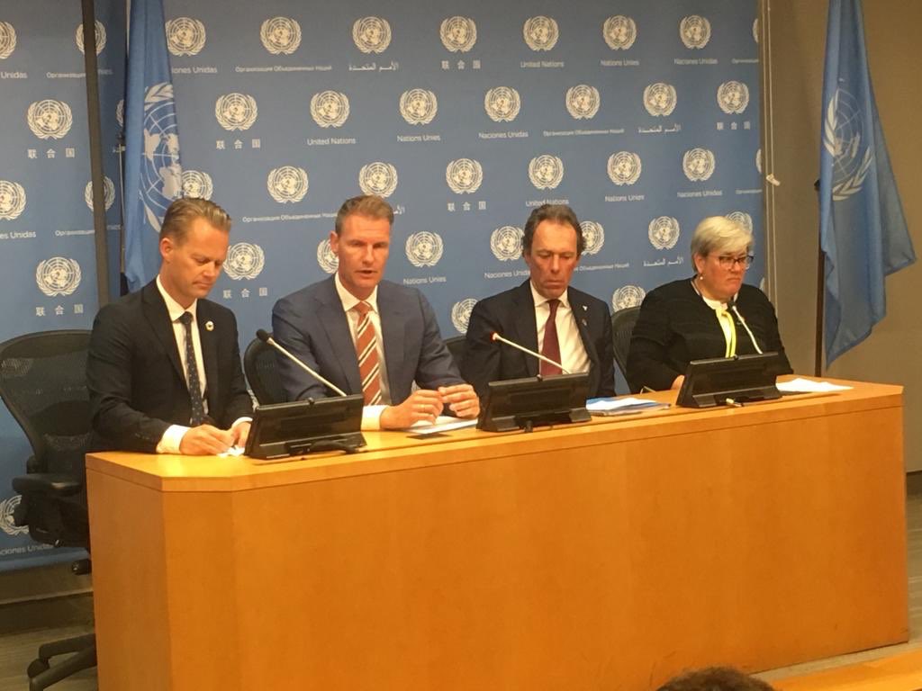 ToftSoren's tweet photo. UN Climate Action Summit. Today we launch the Getting to Zero Coalition here in New York. Climate change is real - it requires real action! We all need to work for a better future. https://t.co/pPoeR5M01R