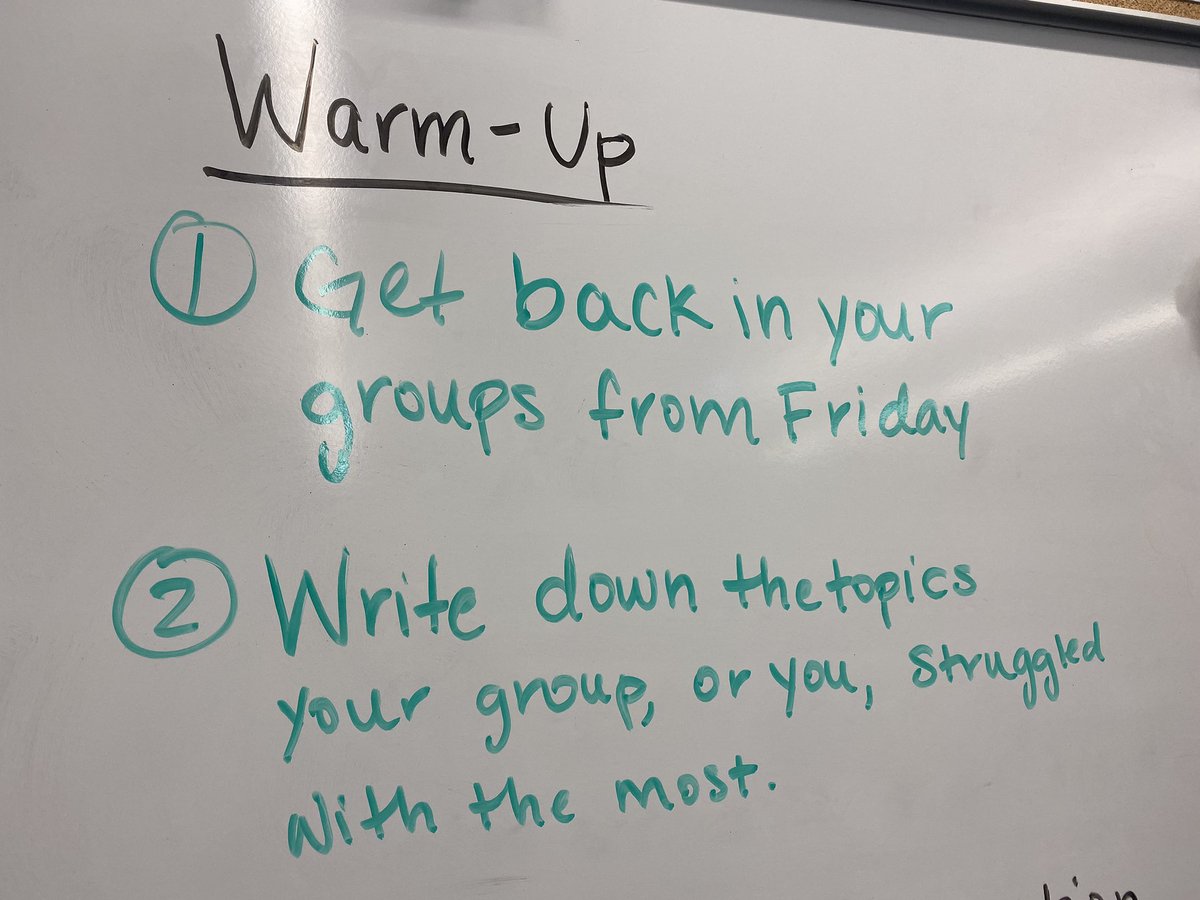 mizjaxsun's tweet photo. What a great way to start class! So proud of my former student, Ms. Woodard!
#EaCH1 #ECHStrailblazers #trailblazerU https://t.co/Ht6aQbF87a