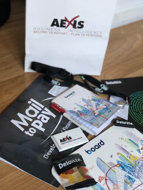 Goodie bags are not the main reason to come to a BIMAC seminar, but it's always nice to have them!
#mailtopay #Board #deloitte #aexis #bimac #networking