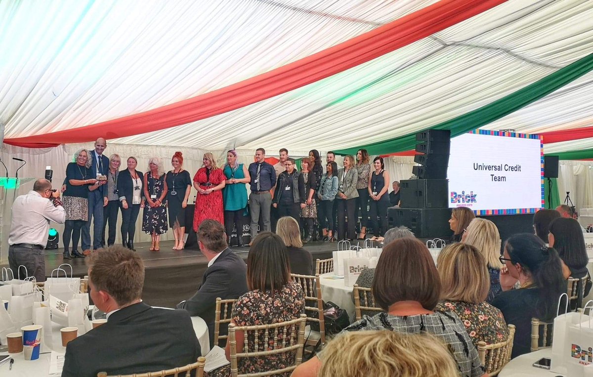 OMG I am so buzzing! My team - Universal Credit Support Team at Thirteen Housing - have won an award today at our internal Brick Awards 2019 ceremony, for ‘Agile’ working. Team consists of 14 co-ordinators and 2 administrators and do an incredible job supporting our tenants.