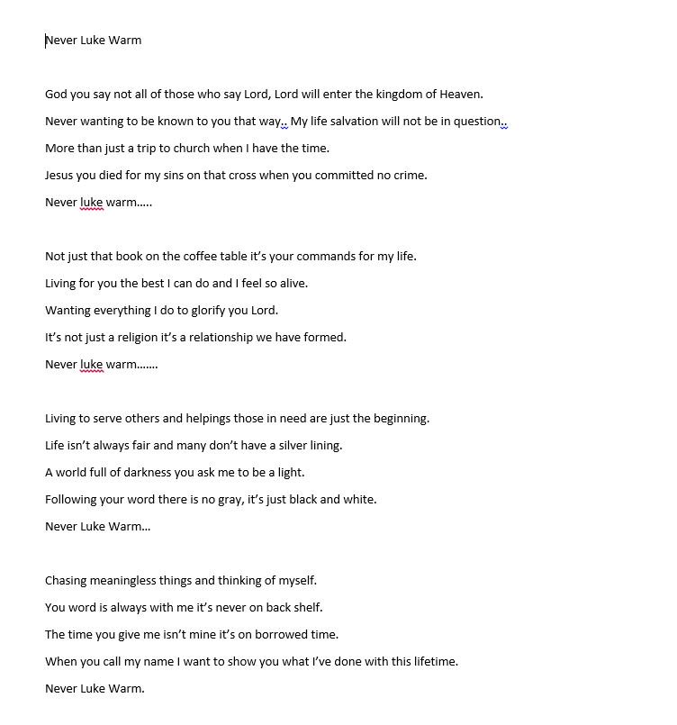 V8Build's tweet image. Never Luke Warm- one of my favorite songs. Enjoy. Will record this weekend!