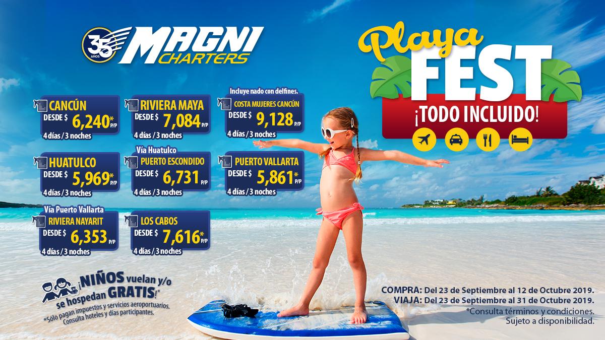 Magnicharters's tweet photo. ¡Llegó el #PlayaFest con precios tan bajos que no vas a poder dejar de viajar!
https://t.co/kRMceyrzia https://t.co/tW8BgII3oT