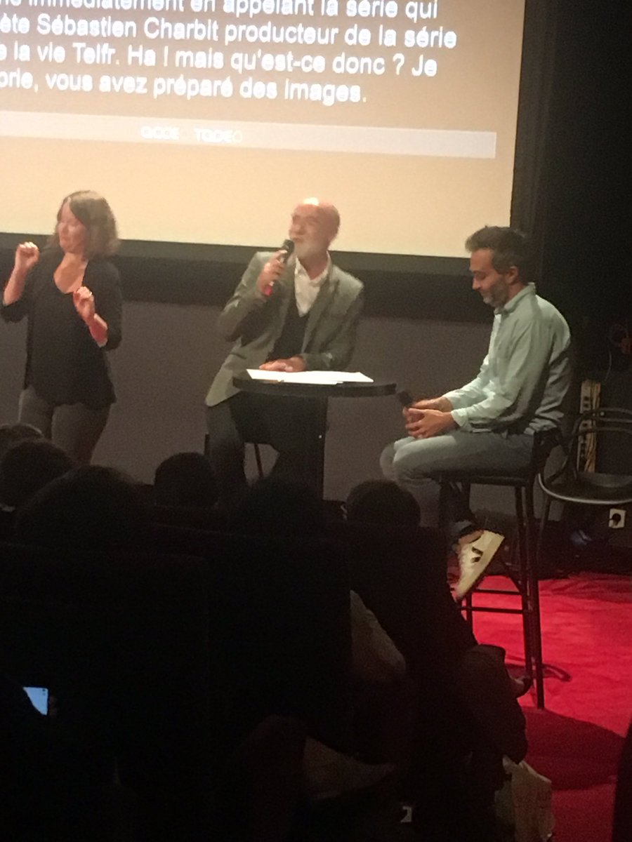 GroupeAudiens's tweet image. Sébastien Charbit producteur de @PBLVofficiel rejoint @ParsatPascal sur la plateau pour la diffusion de quelques images de la série.
#VivreEnsemble #cultureethandicap #handicapemploi