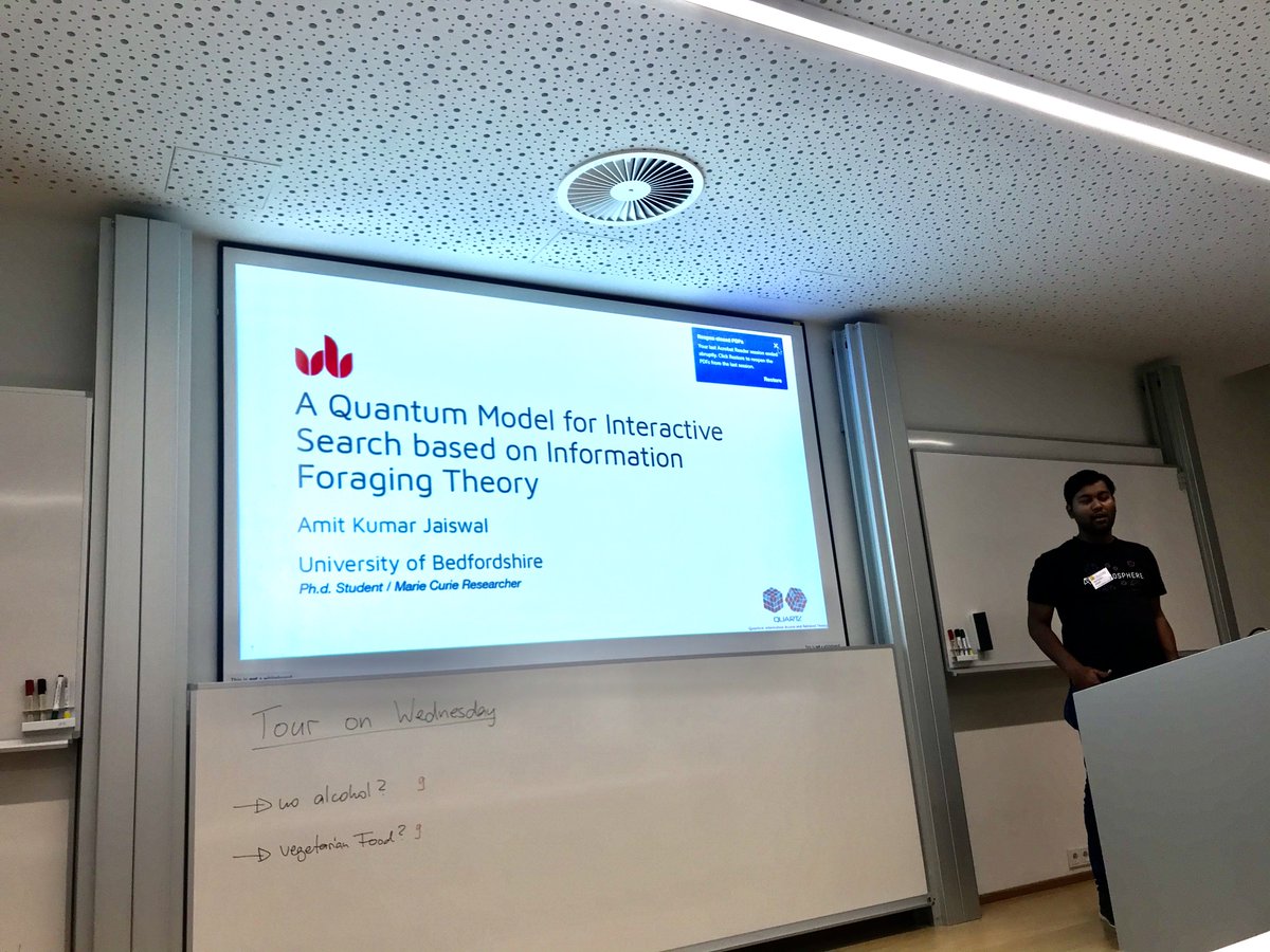 QUARTZ ITN (@quartzitn) on Twitter photo Our ESR <a href="/AMIT_GKP/">Amit Kumar Jaiswal</a> introducing his work at #ASIRF2019 #ASIRF Our ESR <a href="/AMIT_GKP/">Amit Kumar Jaiswal</a> introducing his work at #ASIRF2019 #ASIRF