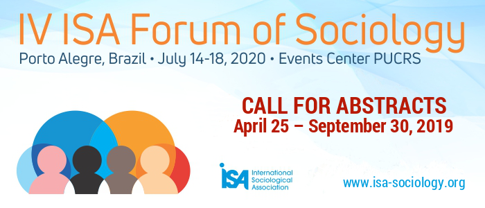 **6 days left** to submit to <a href="/isa_sociology/">ISA</a> #isaforum2020 Deadline: September 30, 2019, 24:00 GMT buff.ly/2KVdcGc <a href="/HealthTASA/">Health Sociology</a> <a href="/tasa_work/">TASA WLE</a> <a href="/tasapostgrads/">TASA Postgrads</a> <a href="/TASA_CaG/">TASA Crime & Governance</a> <a href="/TASAEnvSoc/">TASAEnvSoc</a> <a href="/TASA_Sport/">TASA Sport & Leisure</a> <a href="/TASASocEd/">TASA Sociology of Education</a> <a href="/TASA_FRG/">TASA F&R</a> <a href="/YouthTASA/">TASA Youth</a> <a href="/TASA_SEA/">TASA - Emotions and Affect Group</a> <a href="/TASAmedia/">TASA Sociology of Media</a> <a href="/TASA_MEM/">TASA_MEM</a> <a href="/TASAUrban/">TASA Urban Sociology</a>
