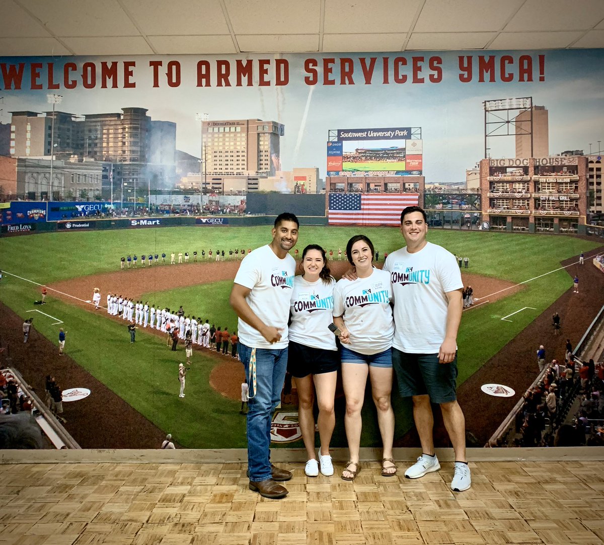 CharlieRiverDog's tweet photo. Catch me in El Paso! I made the Kids Club wall at the Armed Forces YMCA! 🐶🐾

#MiLBIS | @MiLBSpEvents https://t.co/MnLFGvW1RI