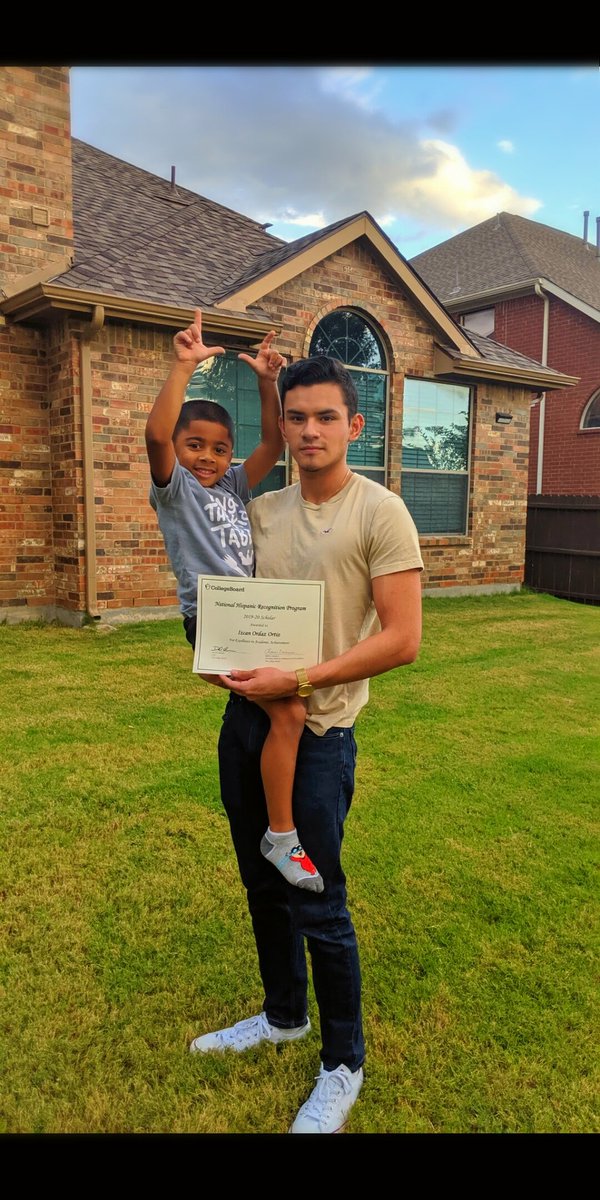 IzcanOrdaz's tweet photo. Today I received a letter from @CollegeBoard informing me I scored in the top 2% out of all 400,000+ Hispanics that took the #psat in 2018! Thank you @KellerCentralHS #HispanicHeritageMonth #nhrp #notjustarapper https://t.co/drjXbyzQXU