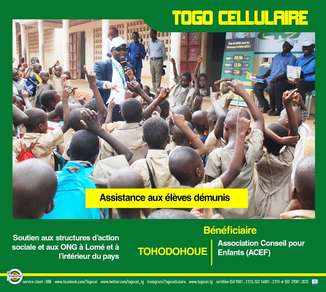 YasTogo's tweet photo. L’handicape ne doit pas être un obstacle à l’épanouissement et à l’éducation ! TOGO CELLULAIRE aux cotés de l’Association des Personnes Handicapées de la Préfecture de Haho (APHAPH) et de l’Association Conseil pour Enfants (ACEF)
#Togocel #LeLeader #EntrepriseCitoyenne https://t.co/Ey2LTOov2t
