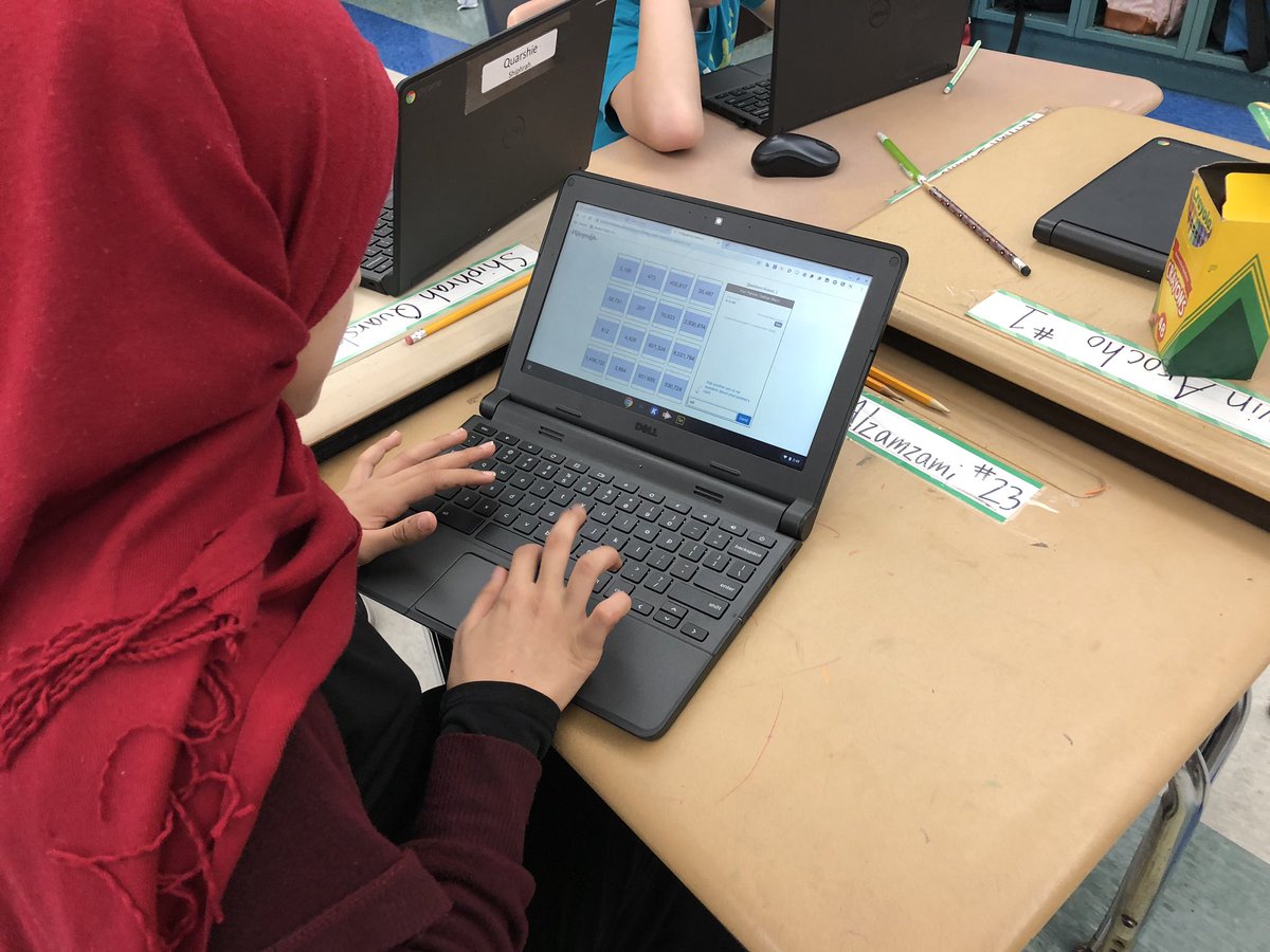 AllisonLuka's tweet photo. @lancour28 Room 8 LOVED the @Desmos place value game today!! Thank you again for sharing this resource! @HarringtonPLV08 #polarpride #desmos #placevalue #wesolve https://t.co/AAw5Bwwx2R