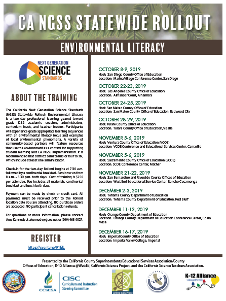 CREECnetwork's tweet image. Register for the Science Rollout w/focus on Environ. Lit! web.cvent.com/event/46dc5200…
☑Discover your local environ!
☑Explore how to use what’s right outside your classroom door
☑Make the CANGSS relevant to your Ss
☑Network with Ts, schools, &amp;amp; community-based environ. partners