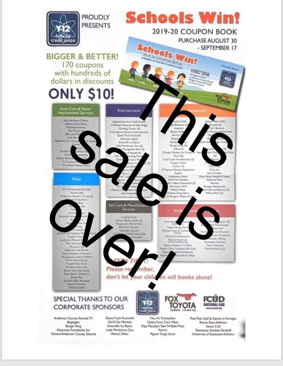 Thank you for all your support on the Schools WIN Coupon Book Campaign! This sale is now over. All unsold books and money collected is due in the school office on Tuesday morning, September 24, 2019. Stay tuned for our final sale numbers!