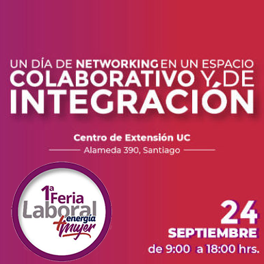 FIUCMujer's tweet photo. Te gustaría que tu práctica laboral o primer trabajo sea en un rubro con un tremendo potencial para las mujeres e importante para el desarrollo del país? Entonces no te puedes perder la primera Feria Laboral Energía+Mujer. Mañana 24/9 de 9 a 18hs, Centro de Extensión UC https://t.co/bAqBT2YqQH