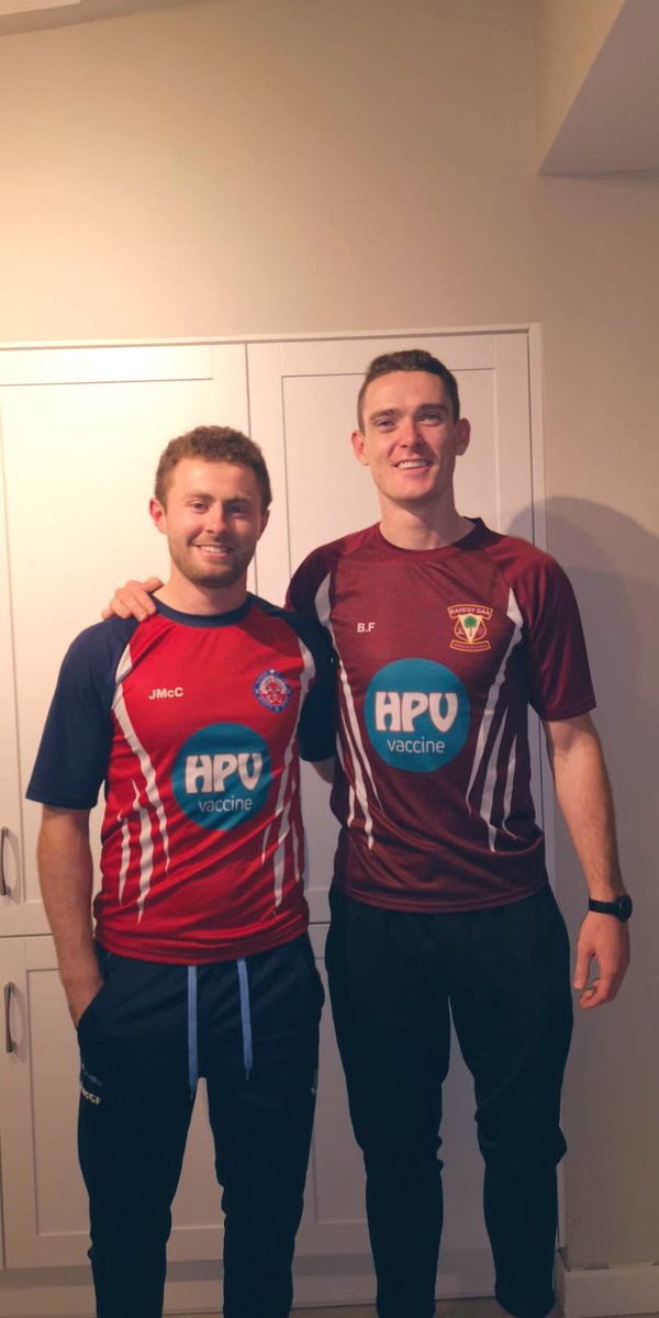 Club rivalries aside for such a great cause. @jackmcc93 and I wearing our jerseys for Laura, her family and all the young people who have the chance to get the vaccine and be protected from the HPV virus. #Protectyourfuture #ThankYouLaura