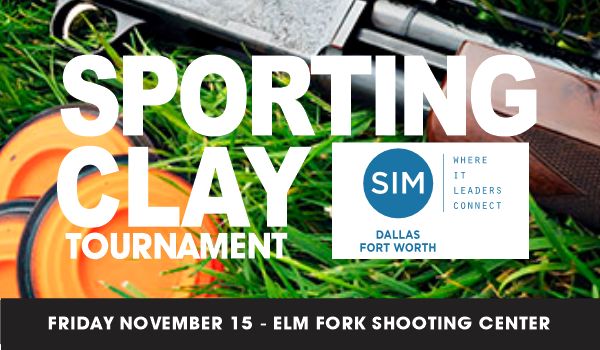 SIMDFW's tweet photo. Join us Nov 15th for #SIMDFW's annual Sporting Clay Tournament. Sponsorships are still available, contact simdfwevents@gmail.com for more info. Enjoy a fun day with IT business professional from diverse industries in the DFW Metroplex. Funds raised support #STEM initiatives. https://t.co/Sm4HDx78Pd