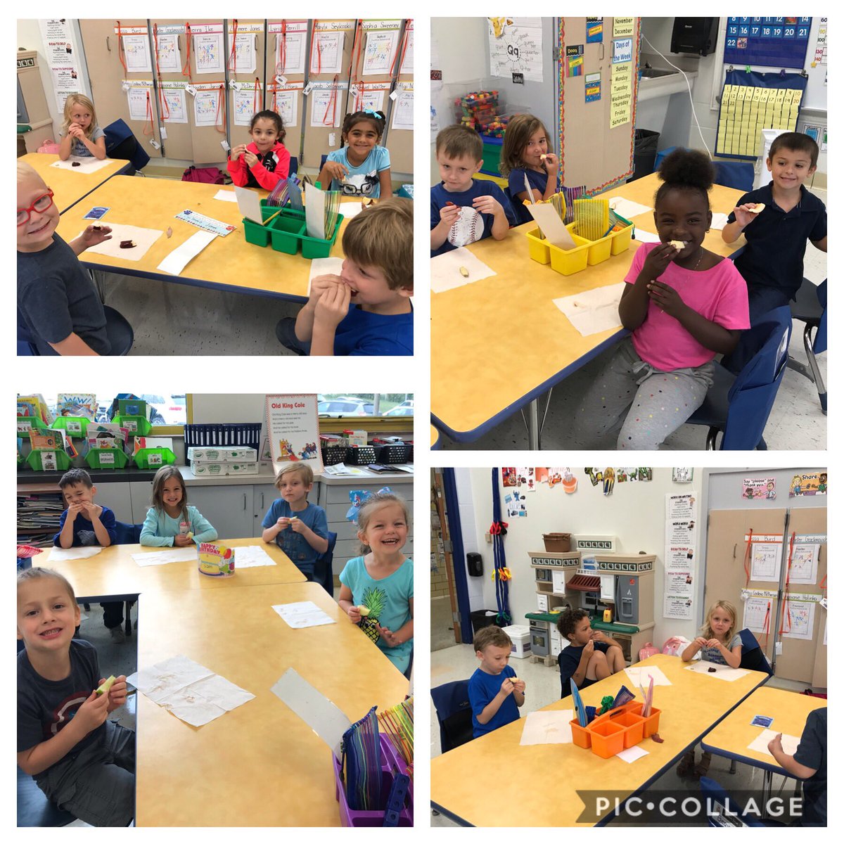 MrsOslowski213's tweet photo. Today was the first day of Apple Week! We tasted 3 different kinds of apples, described them, and decided which one was our favorite. Red Delicious won! 🍎 https://t.co/qqrJ81ys8W