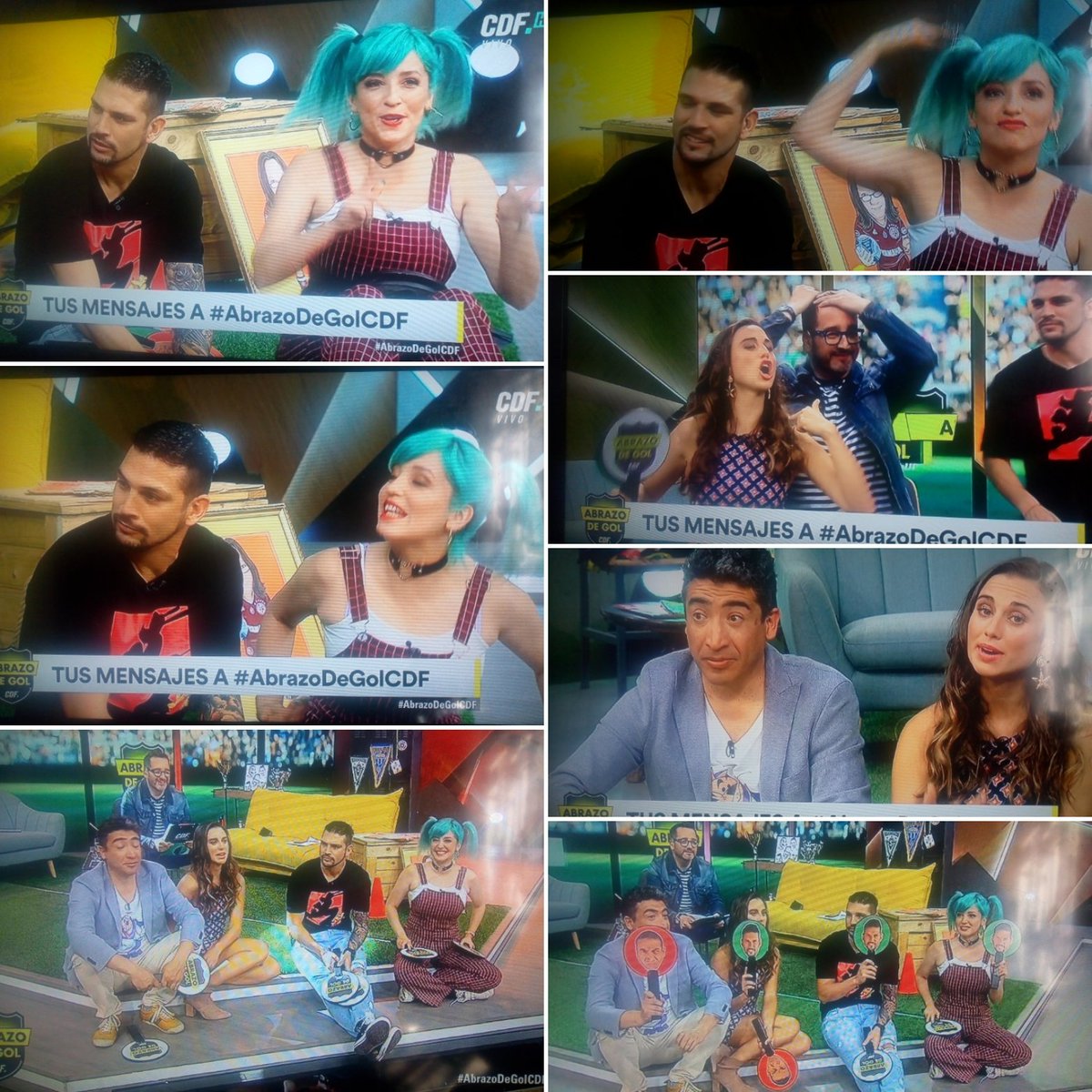 Gonzalox575's tweet photo. Collage del día lunes en #AbrazoDeGolCDF saludos para todos 😀 👍 @fuentesilva #chicomark @IsidoraUreta #GUAYOOORodrigo @LorenaMikii (Miki)💚💙 #Losmantarraya #losmami https://t.co/DSopFu8FKg