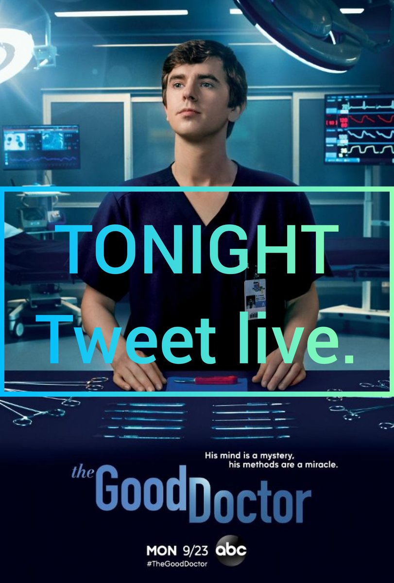 TheGoodDoctorAr's tweet photo. Join us tonight. We will be tweeting live with all our #TGDFanFamily celebrating the premiere of
#TheGoodDoctorSeason3
Are you ready ? 💙🍏
#TheGoodDoctor
#FreddieHighmore
#TGDFamily
#TGDLegion
#MurphyMonday
@SPTV
@SLfrom
@GoodDoctorABC https://t.co/VezqqBamnB