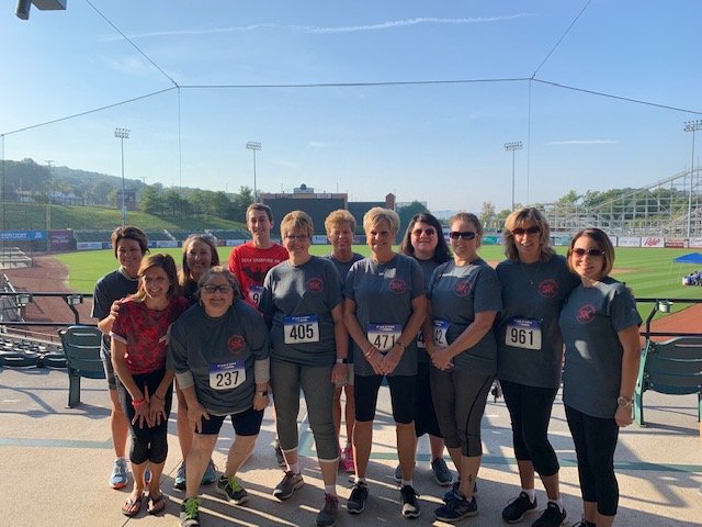 PennCambria's tweet photo. Members of the PC staff participated in a 5K this weekend to support Brain Aneurysm Awareness.  #PCCares https://t.co/p22quYPONX
