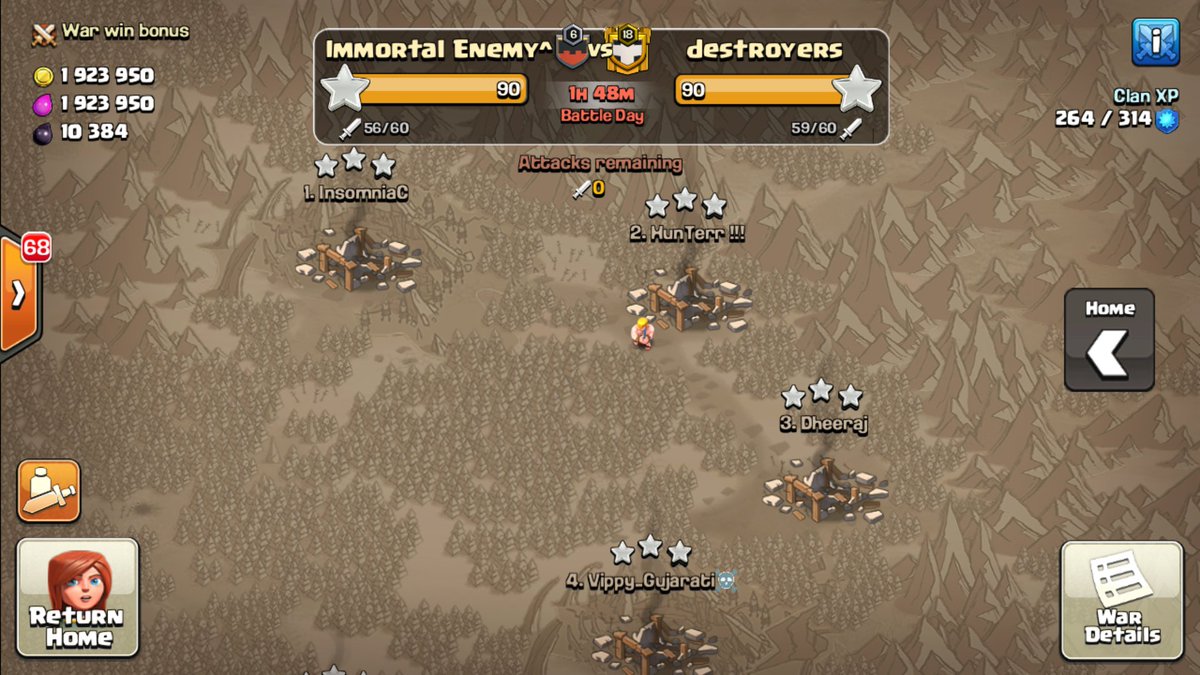 Tremenda guerra, contra tremendo rival, una racha de 29 que se termina 😎.
GG! 
Seguimos reclutando 10/11/12! 
#GoIE