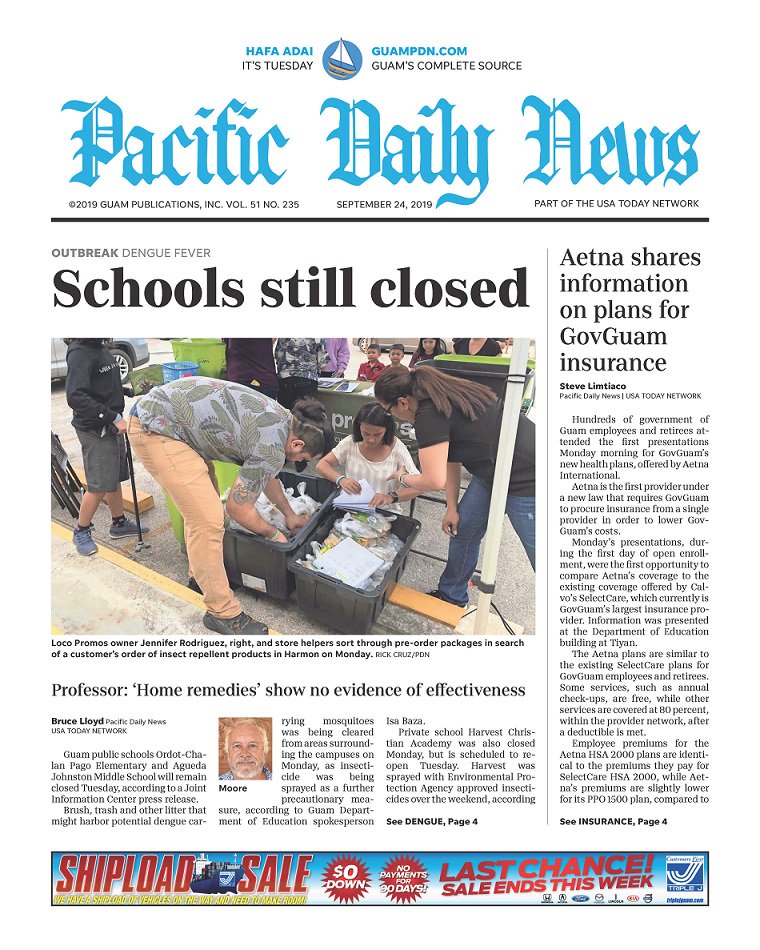 GuamPDN's tweet photo. Good morning. Here is today's #PDNfrontpage. Read these stories and more at https://t.co/BiwK4h0OPZ. https://t.co/yAo7uHDc2i