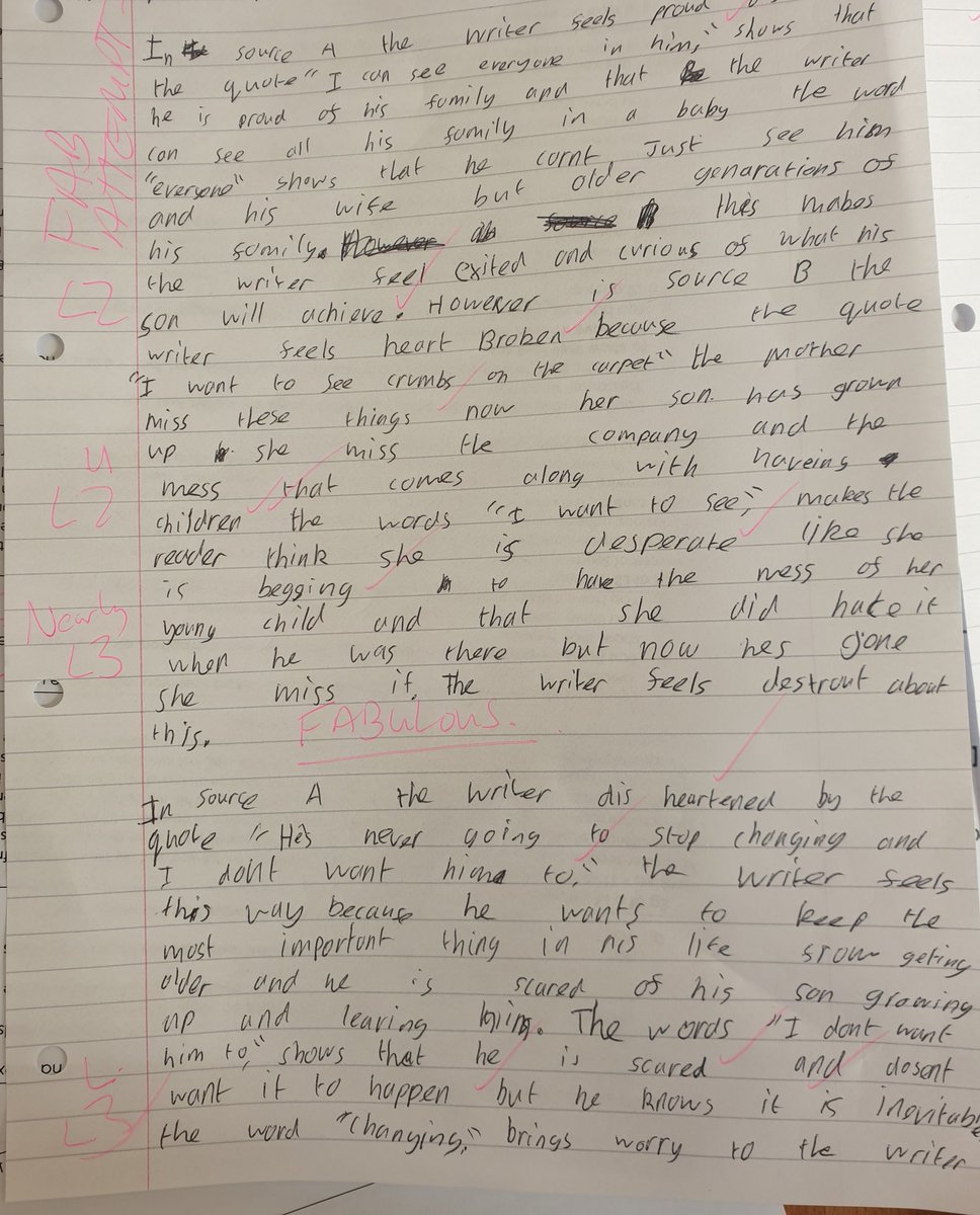 Nik_OLoughlin's tweet photo. Paper 2, question 4.Exam conditions.First assessed piece. Absolutely blown away! #allboysgroup #chasing5s #commitment #hardwork #yahoooooo #gettingexamready https://t.co/TBNlumHO0J