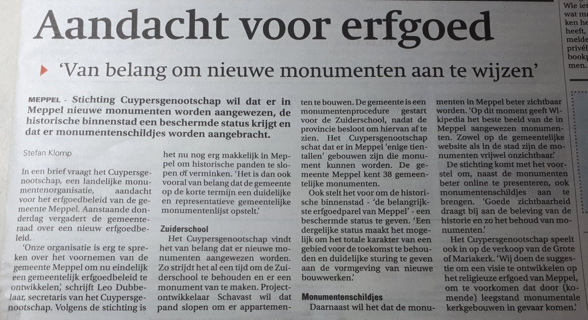 Zou het meest gefotografeerde "monument" van Meppel een gemeentelijke monumentenstatus krijgen? 
We gaan ervoor!