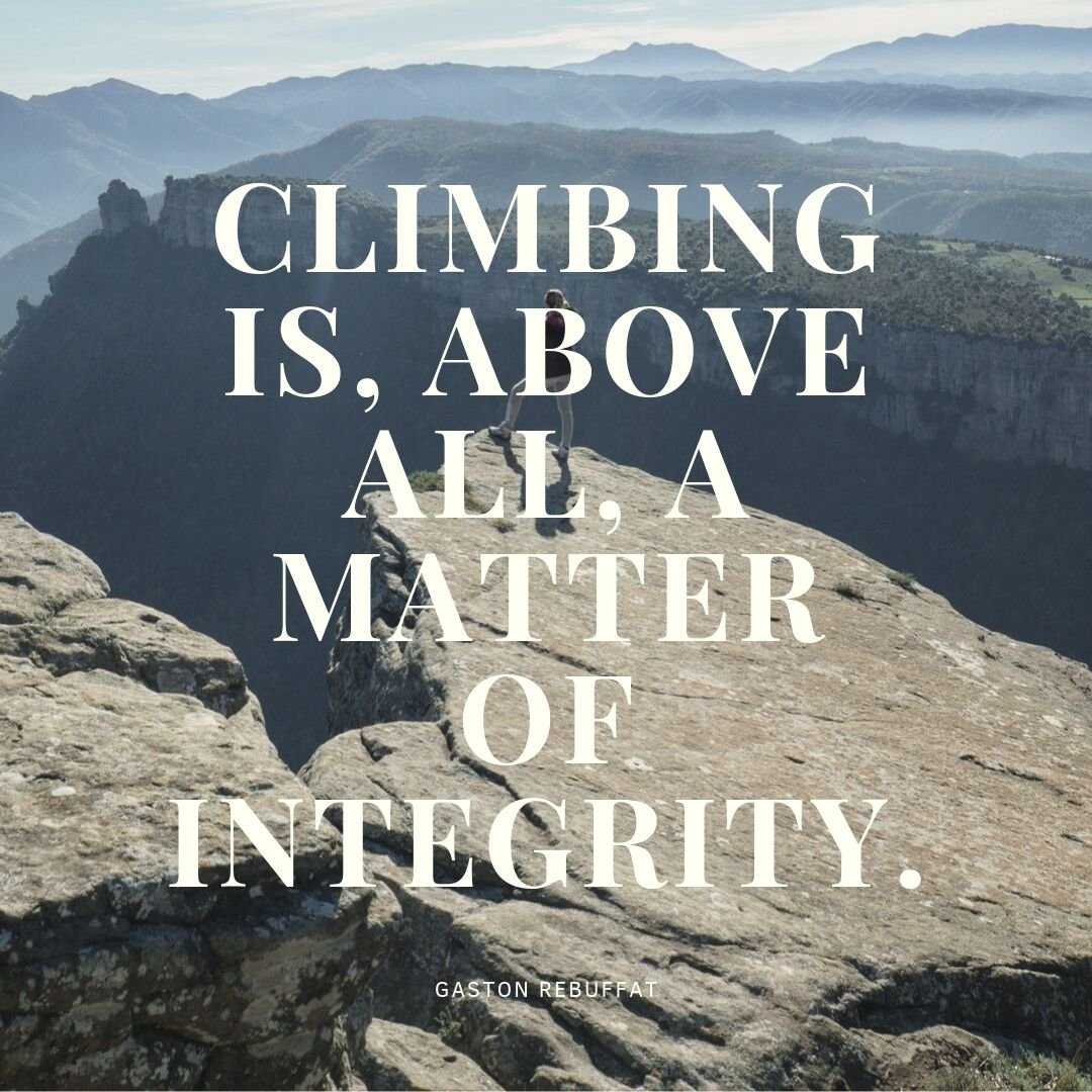 ClimbingLover's tweet photo. Climbing is, above all, a matter of integrity.
Gaston Rebuffat
.
.
.
.
.
#rockclimbing #rockclimb #rockclimber #motivation #camping #climbing_is_my_life #tshirt https://t.co/mR7kYe5XHT