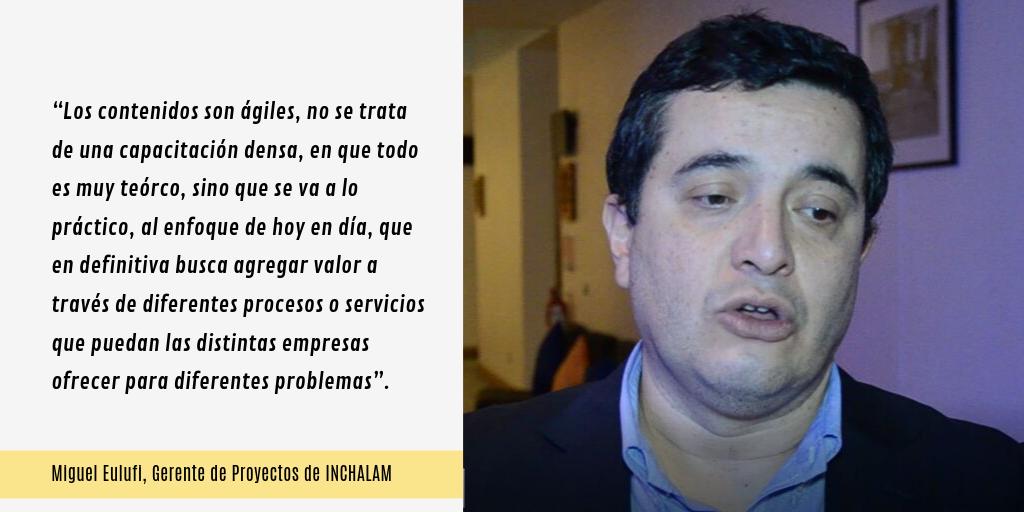 uddtec's tweet photo. "Del desafío tecnológico a la Estrategia" es un taller del proyecto @uddtec que promueve la innovación en las empresas del Biobío.
Miguel Eulufi, gerente de proyectos de #Inchalam, comenta sobre estas sesiones.
¡No te pierdas el próximo taller y aprende a innovar en tu empresa! https://t.co/XiAYrW3Jpf
