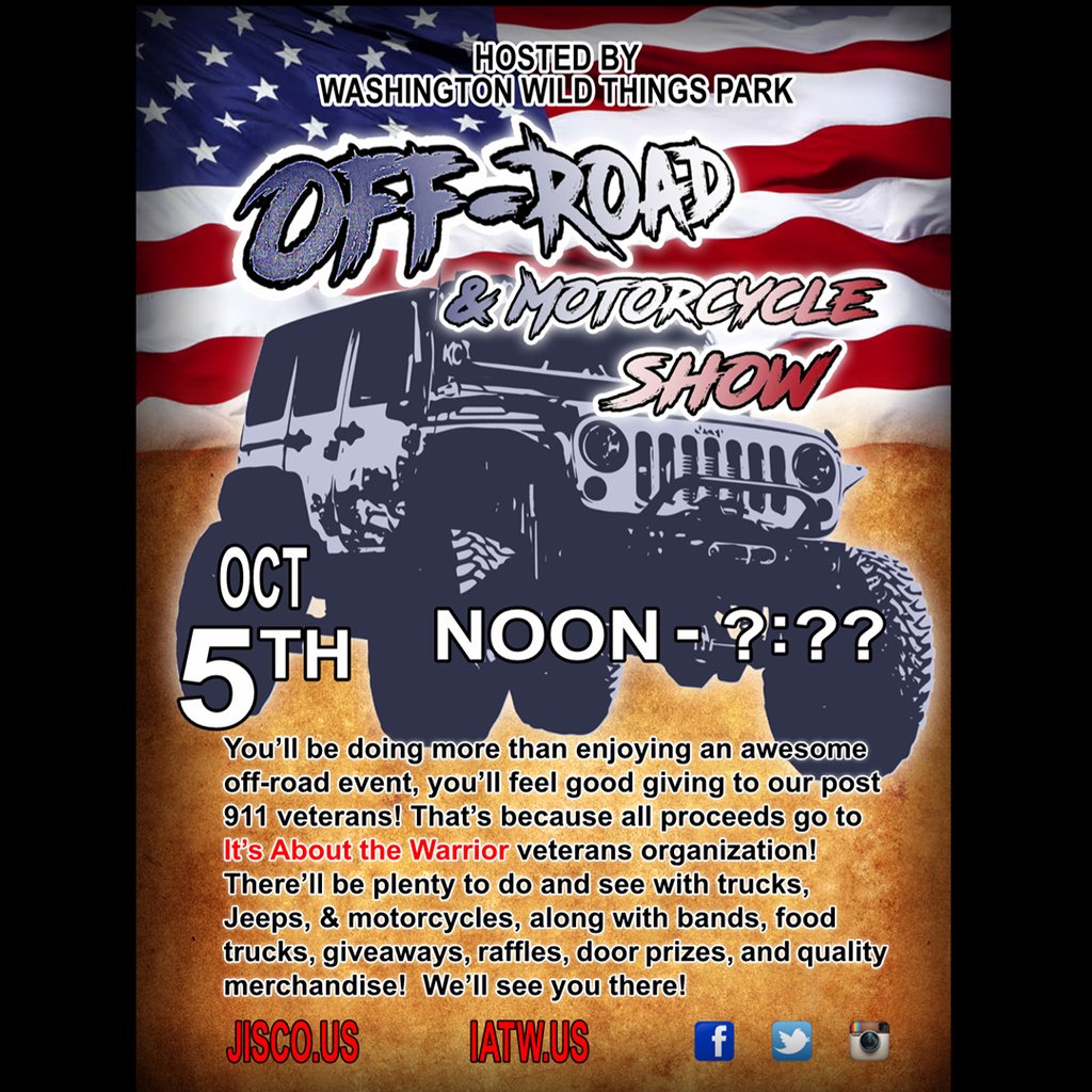 raptorseries's tweet photo. Go out and support a good cause, and a chance to win some new Raptor Track Bars (Front and Rear) at the event through Jisco Truck & Auto. Check out @jisco_offroad
#offroading #offroadshow #jeep #4x4 #4wd #wrangler #motorcycles #motorbike #bikeshow #supportveterans #usveterans https://t.co/usZybCL2U3