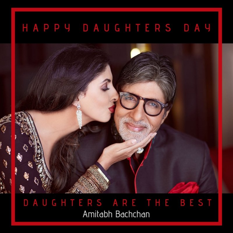 SrBachchan's tweet photo. T 3297 - A tribute as beautiful as this from our Ef .. VB

"महक, मोहब्बत और बेटियाँ 
कब वहाँ रूकती जहाँ वो पलती हैं 
घर में संगीत बजता है हर पल 
बेटियाँ पाज़ेब पहनकर चलती हैं 
रौनक़ घर में बेटियों से ही होती है 
मौजूदगी से वो घरों को रोशन करती हैं  "~ vb https://t.co/4x7uP59Cf8