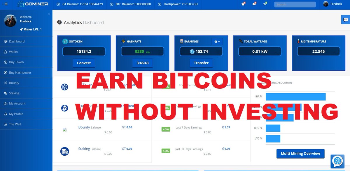 Fredrama101's tweet photo. Earn Bitcoin without investing any amount, all you have to do is register, invite, then earn. Use my referral link.
https://t.co/ddvpSnZcm1

#bitcoin #ethereum #gominer #cryptocurrency #earnonline #investment #binance https://t.co/NkmxEA4y5J