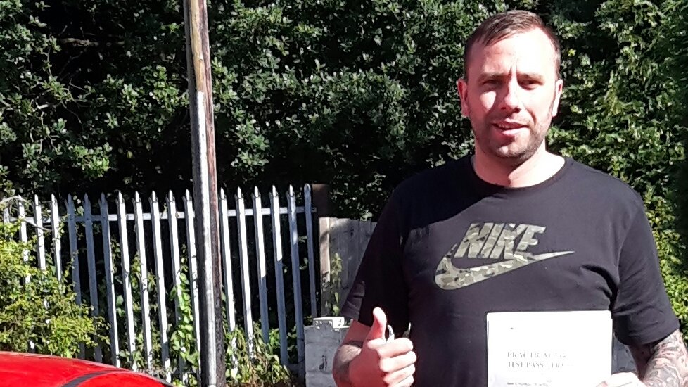 DriverLupe's tweet image. Congratulations to Steve on passing your driving test