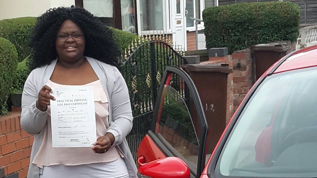 DriverLupe's tweet image. Congratulations to Michelle on passing your driving test