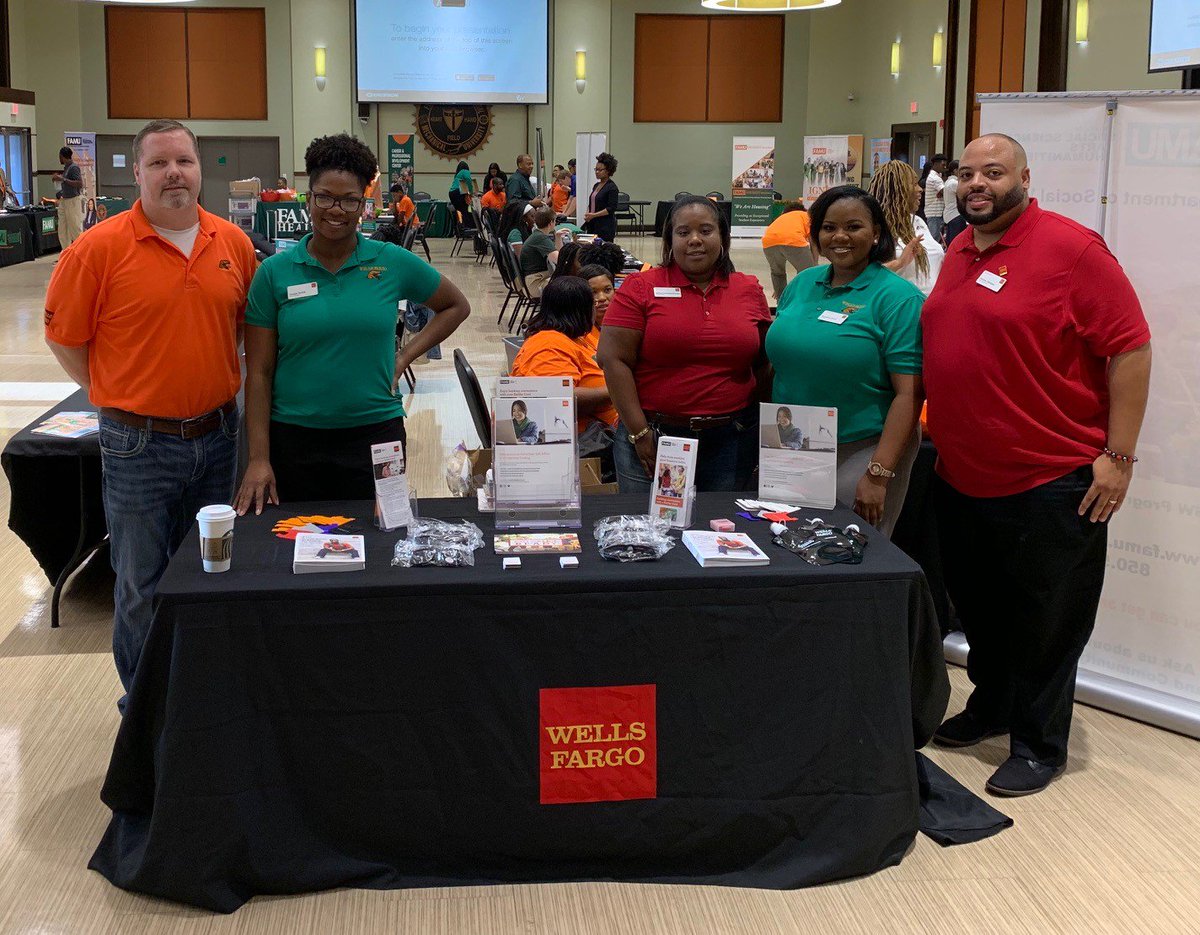 GossoffR's tweet photo. Our @WellsFargo team members were recently on site @FAMU_1887 to share financial tips and resources during @DennysDiner #HungryforEducation #MyHBCUTour https://t.co/7EVNB4RV0I