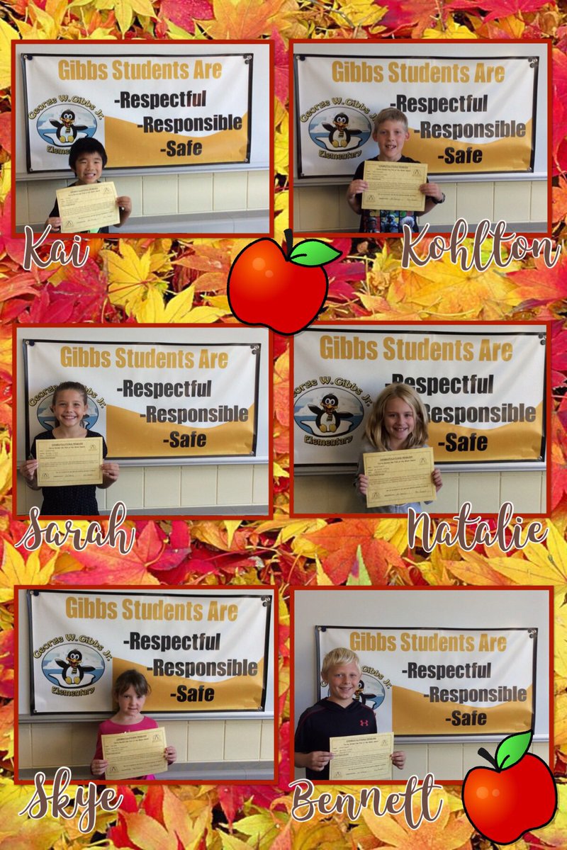 Check out our freshly picked Fish of the Week! 🐠 We are so proud of you! #pbis #rpsgibbs