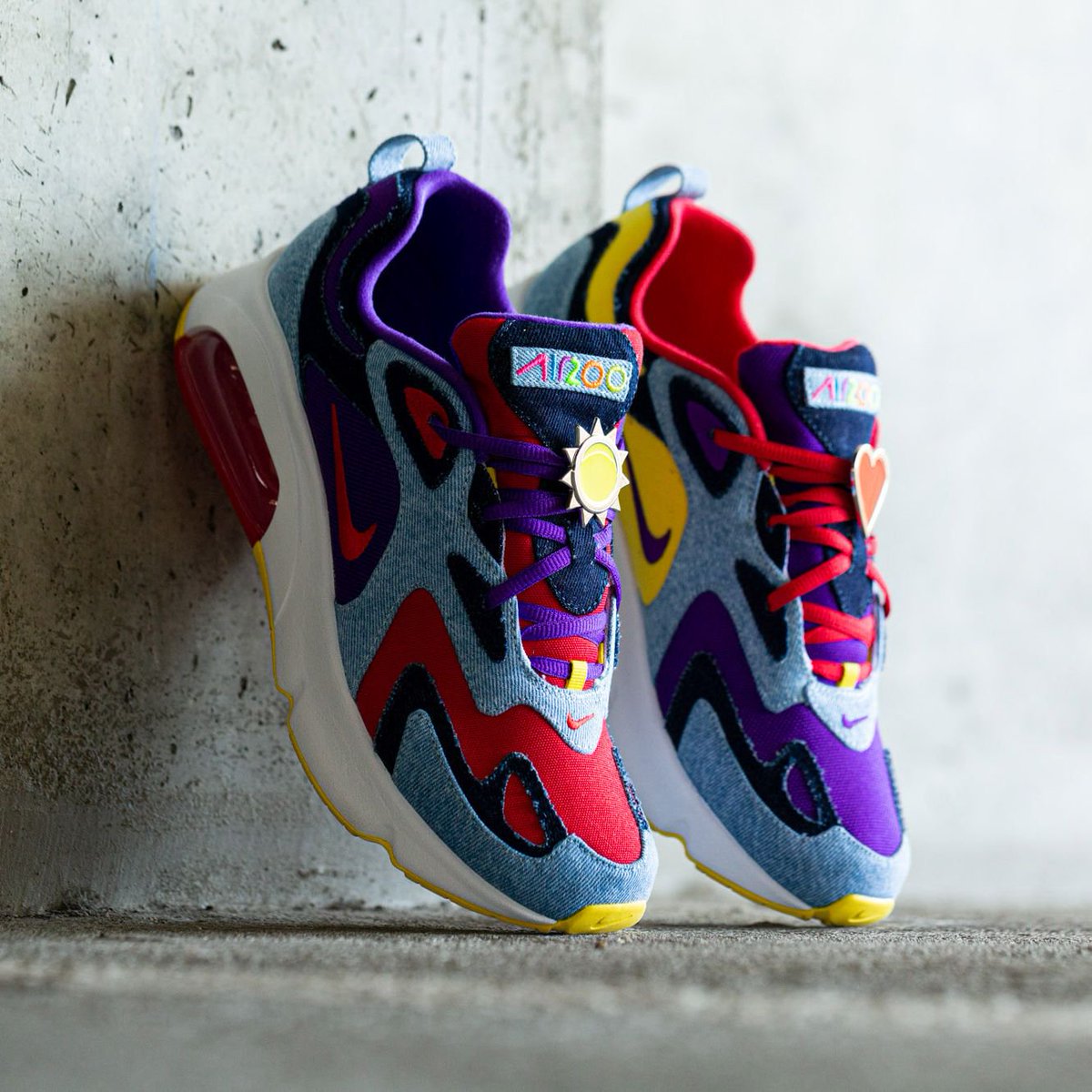 air max 200 purple yellow