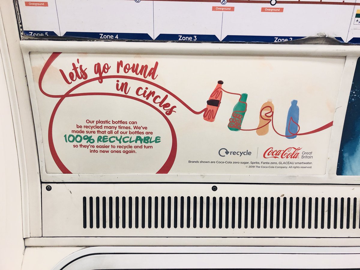 FaizanQ's tweet photo. @CocaCola_GB making your bottles recyclable is not the same as making them from RECYCLED plastic. Please reconsider. 🥴 https://t.co/ilpp9qec1R