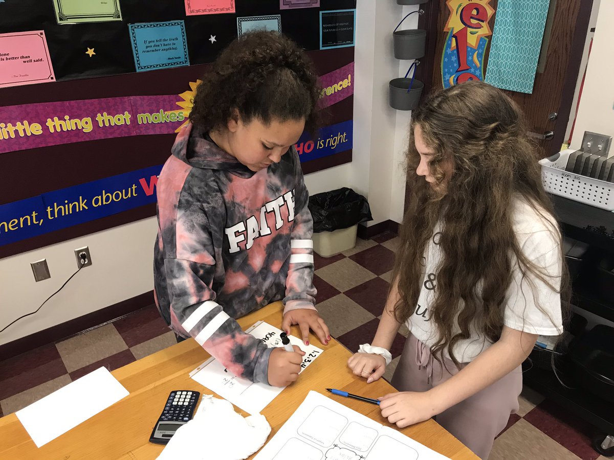 saffield's tweet photo. These kiddos were all into collaborating, discussing, sharing and applying the Laws of Exponents thanks to @openmiddle! 😎 #amsaffield #WeAre409 #problemsolvingtogether https://t.co/mNbTgwt4wK