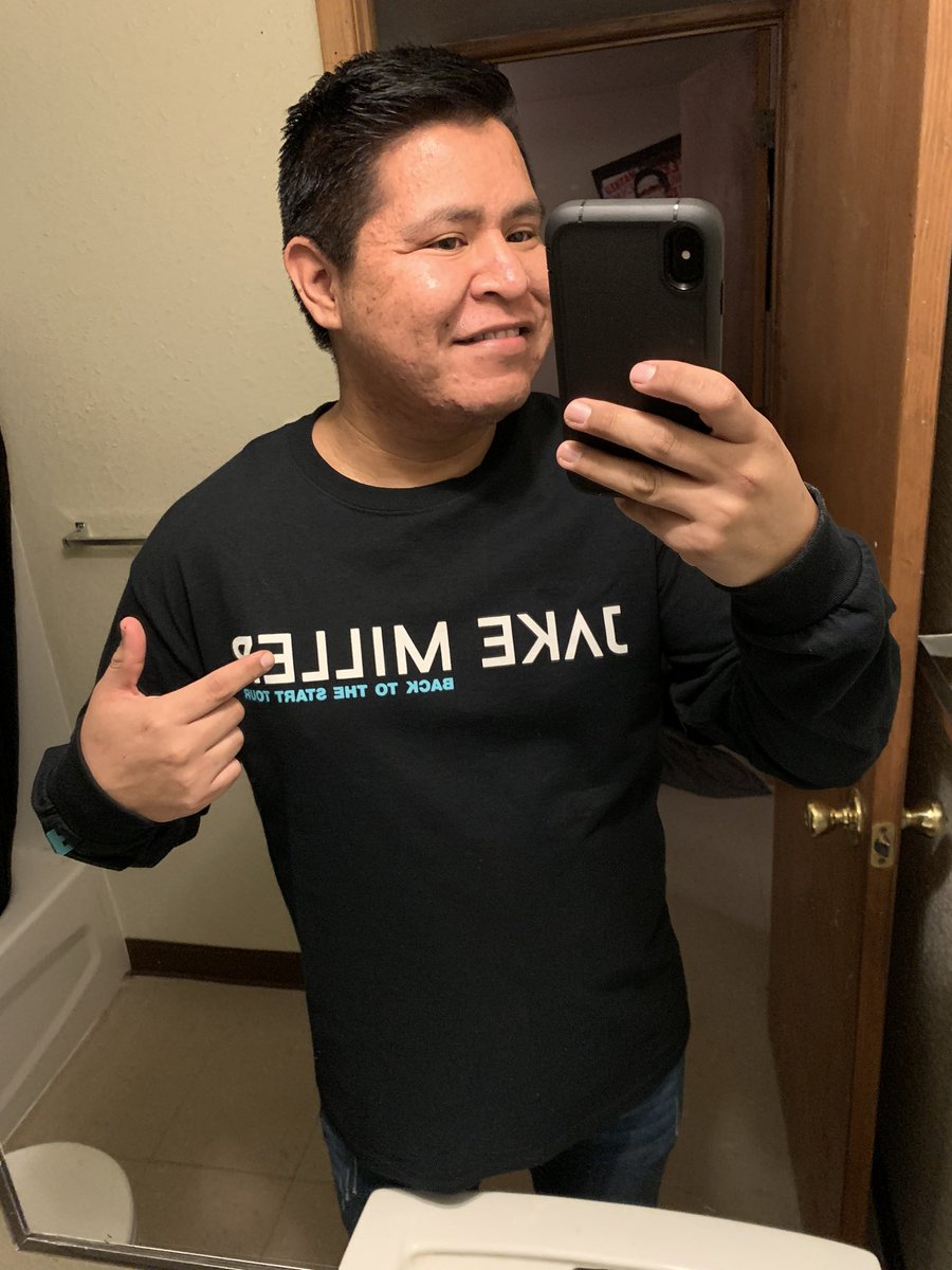 Christianguy001's tweet photo. Dude Iβm so fucking happy! This literally made my day!!! @jakemiller merch always cheers me up!!! 3 tours ago but that was my first Jake show so this gives me good memories!!! #BackToTheStartTour https://t.co/no3biDvjTo