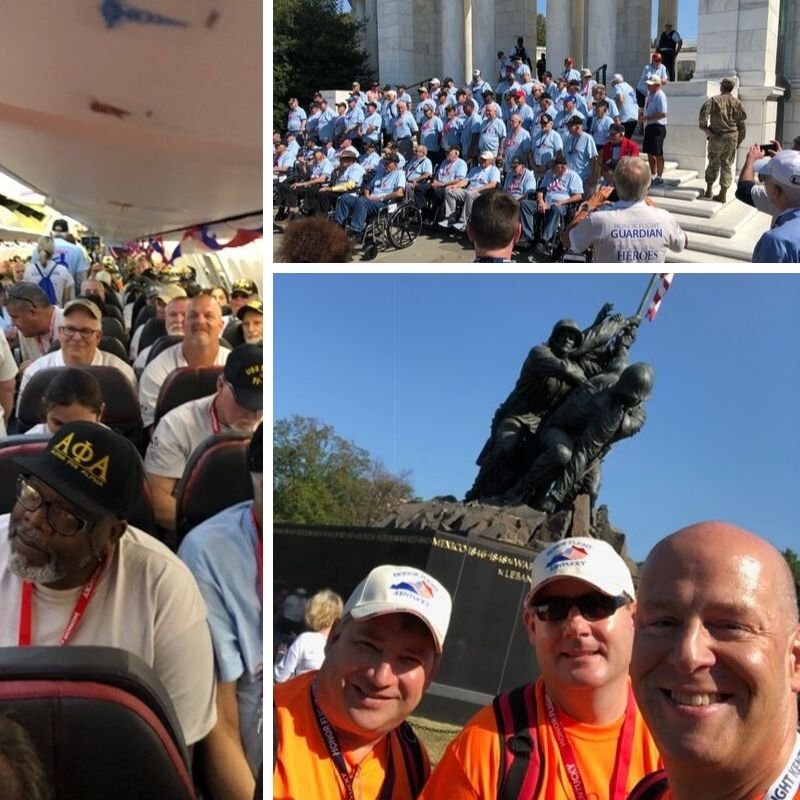 LexKYFire's tweet image. This past weekend, three Lexington Firefighters volunteered to provide EMS services for the Honor Flight of Kentucky. We are grateful to our veterans for their service and sacrifice...it was an honor to be with them on this flight. #ThankAVeteran #Honor #Respect