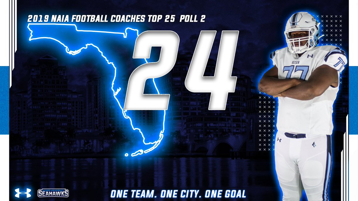 KeiserFootball's tweet photo. Broke into the Top 25 this week. #SeahawkFast https://t.co/s1tmgh3qug