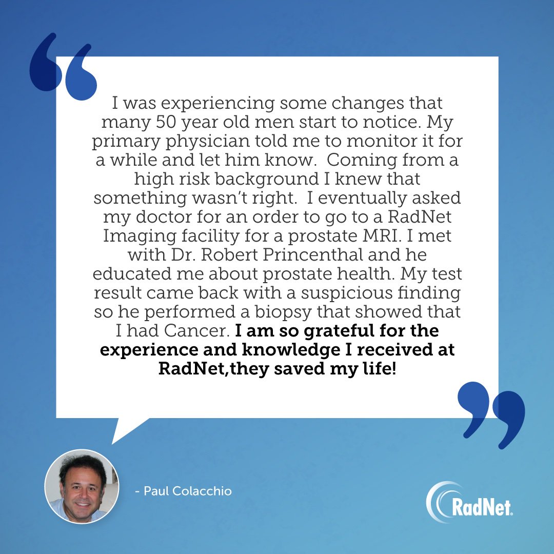 ProstateMRI's tweet image. Reminding men to be your own advocate, and listen to your body. When in doubt, check it out. You’re worth it! 

 #RadNet #PCAM #ProstateCancerAwareness