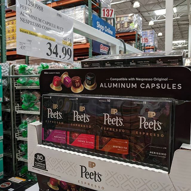kit tusind hack olli on Twitter: "#peets capsules, compatible with #nespresso original  line. 80 capsules, $10 rebate till 09/29/19 #Costco https://t.co/KeuQMMxnOU  https://t.co/TKdGR1XtHf" / Twitter
