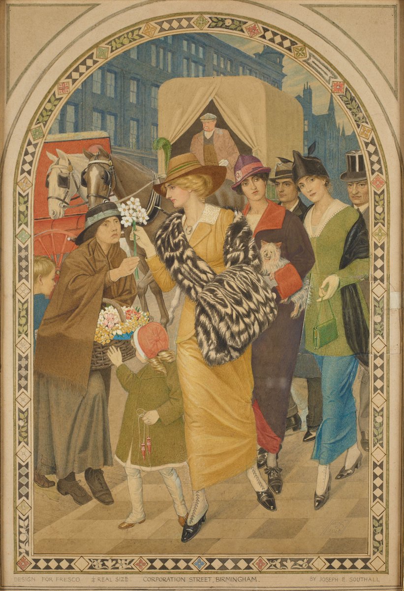 Birmingham Museum and Art Gallery (@bm_ag) on Twitter photo Recognise this? It the fresco painted on the wall at the top of the staircase at the entrance to <a href="/BM_AG/">Birmingham Museum and Art Gallery</a>, painted by Joseph Southall, 1914. And we're also showing the design for it. Never spotted the fresco? Head up the main entrance stairs or view it from the vestibule, 2nd floor Recognise this? It the fresco painted on the wall at the top of the staircase at the entrance to <a href="/BM_AG/">Birmingham Museum and Art Gallery</a>, painted by Joseph Southall, 1914. And we're also showing the design for it. Never spotted the fresco? Head up the main entrance stairs or view it from the vestibule, 2nd floor