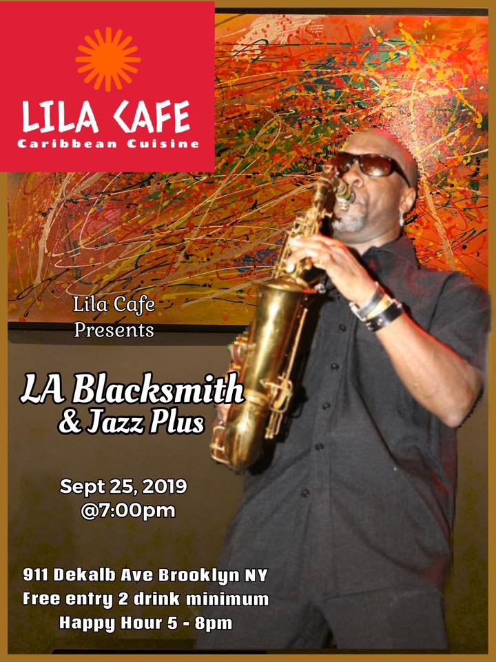 BLACKSMITHL's tweet photo. L A Blacksmith &amp; Jazz-Plus @ Lila's Cafe - https://t.co/8lm6kotLMj https://t.co/YRkoEq3zAJ