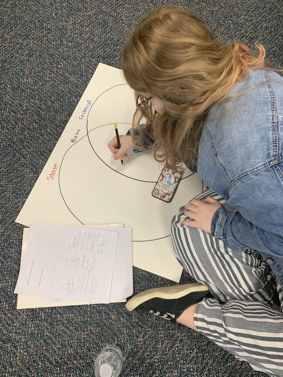 JaimieQaiser's tweet photo. State vs. Federal Court Venn Diagrams today in Business Law! @WeRBennington #businessteacher #businessclassroom #businesslaw #law https://t.co/fZ7SaAlHrz