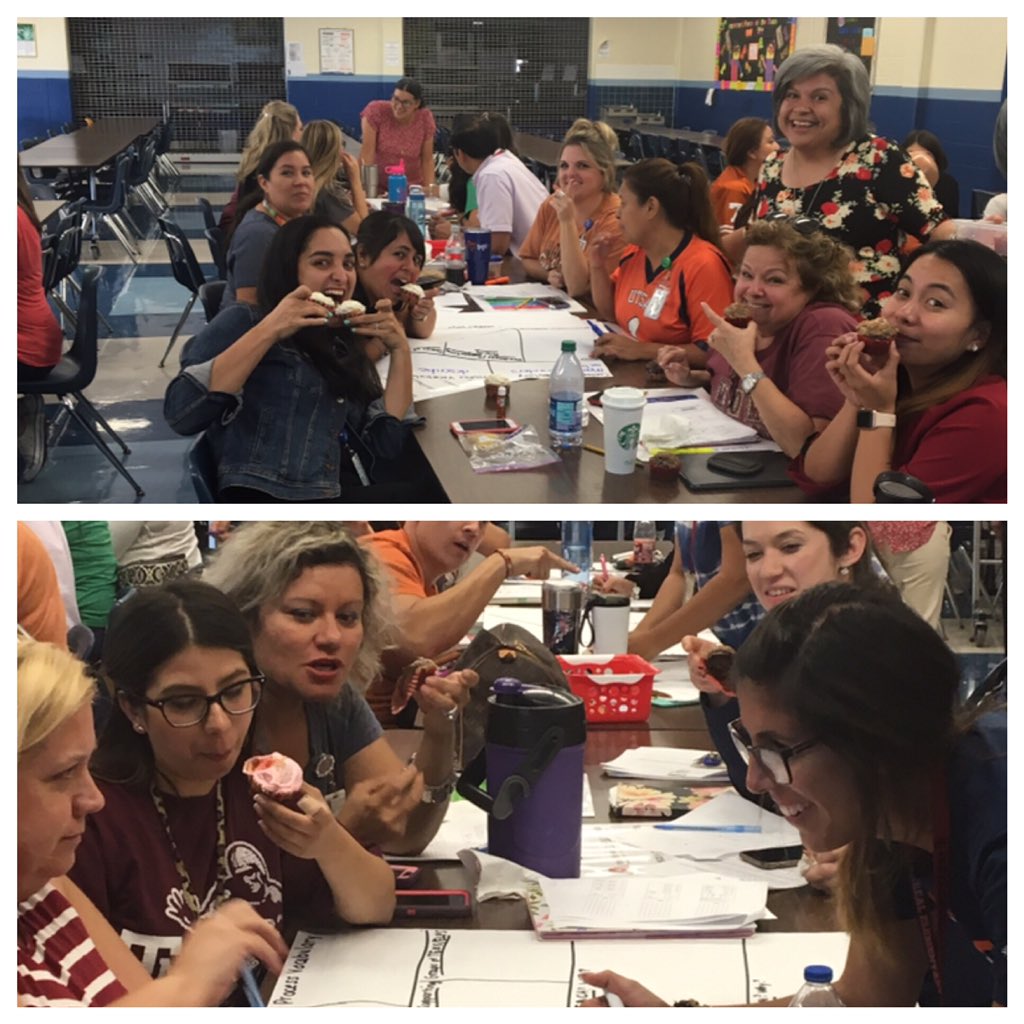 RoxanneJGtz's tweet image. Our Villarreal teachers are hard working and sweet! Working hard to unpack the TEKs.#LearningIsSweet!