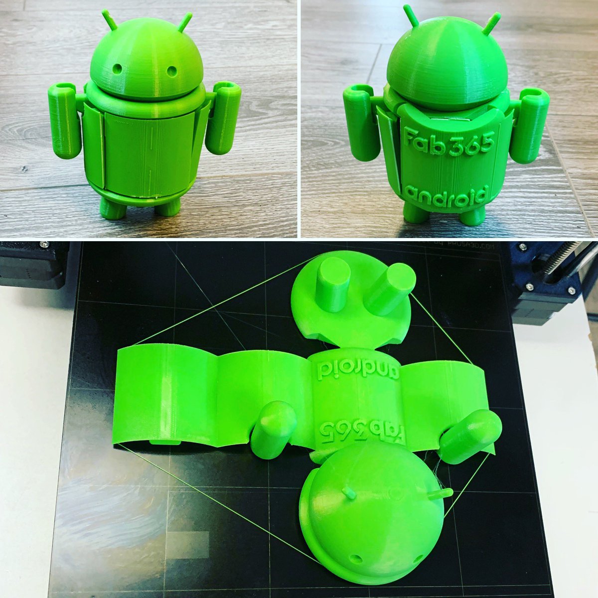 4D Android Robot #3dmodel <a href="/fab_365/">Goo sang-kwon</a> #3dprinting <a href="/josefprusa/">Josef Prusa</a> <a href="/materio3d/">Materio3D</a> #eco #pla #foldable #martiangreen #android #robot #green #makersgonnamake