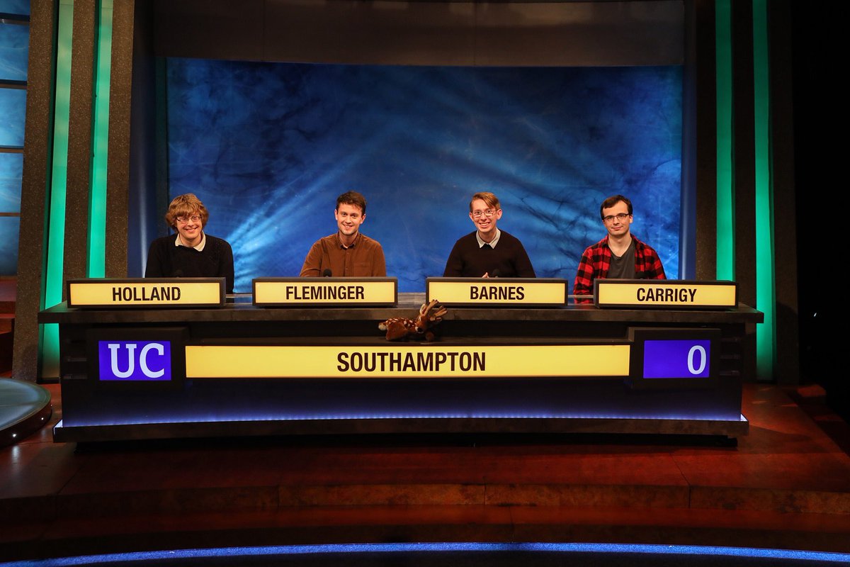 theknaphillian's tweet photo. Did you see our very own Knaphillian James Carrigy on University Challenge tonight? If you missed it... watch it on catch up. You'll be in for a treat! https://t.co/HSq7M3N1jG